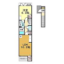 山口県下関市大字勝谷874-1（賃貸アパート1LDK・2階・43.79㎡） その2