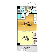 山口県下関市上新地町3丁目4-26（賃貸マンション1LDK・7階・40.05㎡） その2