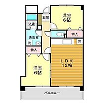 山口県下関市武久町1丁目69番28（賃貸マンション2LDK・4階・59.47㎡） その2