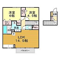 山口県下関市彦島弟子待町3丁目6番2号（賃貸アパート2LDK・2階・65.30㎡） その2