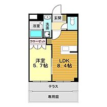 山口県下関市長府松小田中町13-20（賃貸アパート1LDK・1階・35.00㎡） その2