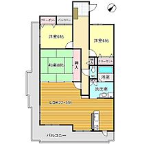 アーデントクレイル山の田南町 801 ｜ 山口県下関市山の田南町2-46（賃貸マンション3LDK・8階・96.35㎡） その2