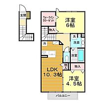 山口県下関市大字田倉786番（賃貸アパート2LDK・2階・59.58㎡） その2