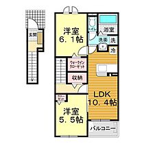 山口県下関市王喜本町6丁目12-7（賃貸アパート2LDK・2階・58.60㎡） その2