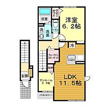 山口県下関市小月小島1丁目詳細未定（賃貸アパート1LDK・2階・50.96㎡） その2