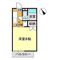 ヴィラ梅ヶ峠 201 ｜ 山口県下関市豊浦町大字厚母郷3-159（賃貸アパート1K・2階・21.33㎡） その2