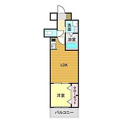 SUNCRECIA新下関秋根 1LDKの間取図画像