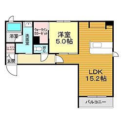シャーメゾン リラッサIKURA 1LDKの間取図画像