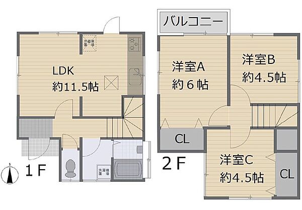 間取りを拡大表示