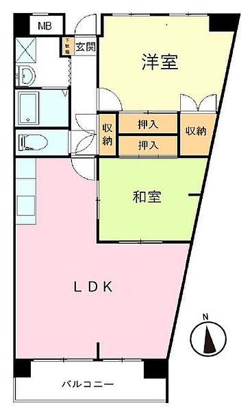 間取りを拡大表示
