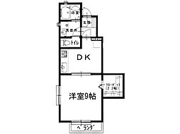 エスペランサ広野1号地 1Kの間取図画像
