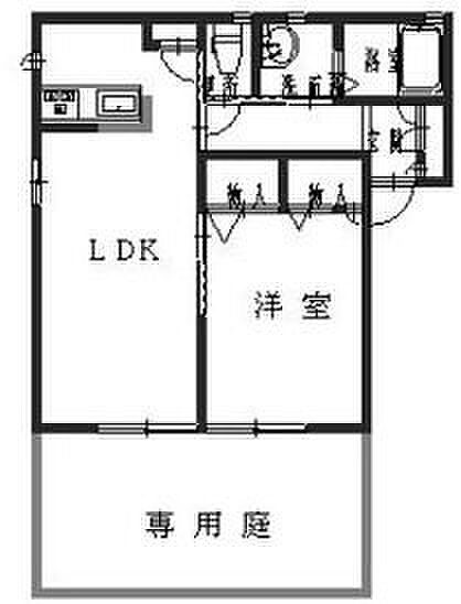 メゾン・グランドゥールI ｜京都府福知山市石原３丁目(賃貸アパート1LDK・1階・43.00㎡)の写真 その2