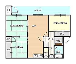 BIRDLAND  ｜ 京都府福知山市字鋳物師（賃貸マンション3LDK・4階・80.56㎡） その2