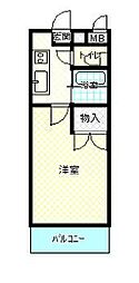 ユーミーロイヤル 1Kの間取図画像