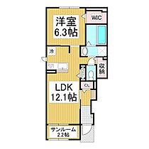 長野県長野市青木島町綱島（賃貸アパート1LDK・1階・50.03㎡） その2