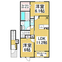 長野県長野市松代町東条（賃貸アパート2LDK・2階・62.54㎡） その2