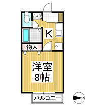 ベルスビック新井  ｜ 長野県長野市篠ノ井二ツ柳（賃貸アパート1K・1階・26.40㎡） その2