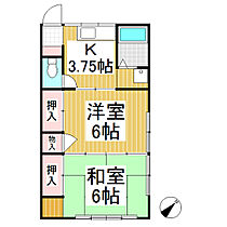 千曲アパート  ｜ 長野県千曲市上山田温泉4丁目（賃貸アパート2K・2階・38.00㎡） その2