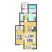 仮）千曲市雨宮アパート　A棟  ｜ 長野県千曲市大字雨宮（賃貸アパート1LDK・1階・33.13㎡） その2