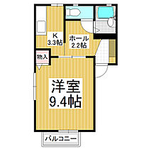 ディアスウチカワ2  ｜ 長野県千曲市大字内川（賃貸アパート1K・1階・31.92㎡） その2