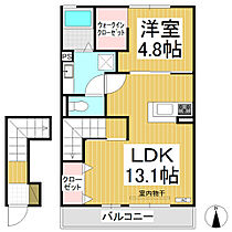 サンガーデン  ｜ 長野県長野市青木島（賃貸アパート1LDK・2階・49.64㎡） その2