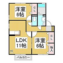 セジュール石原田　Ｂ棟  ｜ 長野県千曲市大字戸倉（賃貸アパート2LDK・1階・55.44㎡） その2