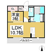 クレアーレ五加  ｜ 長野県千曲市大字内川（賃貸アパート1LDK・1階・35.05㎡） その2