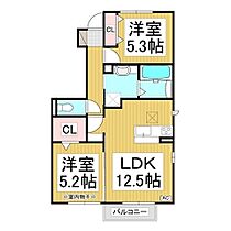 ｍｅｌａ　ｃａｓａ　Ｂ棟  ｜ 長野県長野市丹波島3丁目（賃貸アパート2LDK・1階・55.73㎡） その2