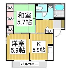 物件の間取り