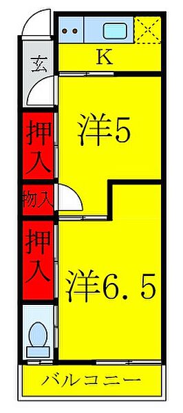 寿荘 202｜東京都北区王子3丁目(賃貸アパート2K・2階・31.35㎡)の写真 その2