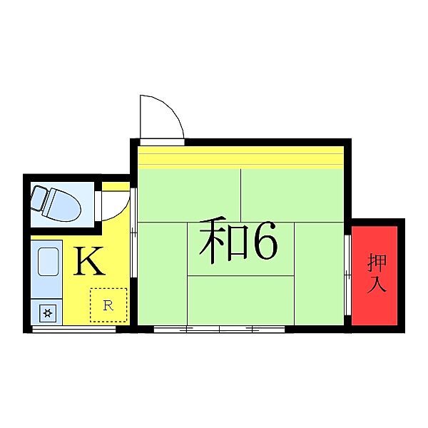 東京都板橋区中台1丁目(賃貸アパート1K・2階・18.63㎡)の写真 その2