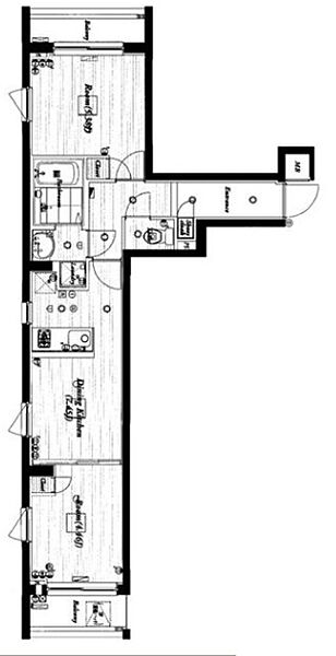 ビバリーホームズ西台III 112｜東京都板橋区高島平1丁目(賃貸マンション2DK・1階・41.68㎡)の写真 その2