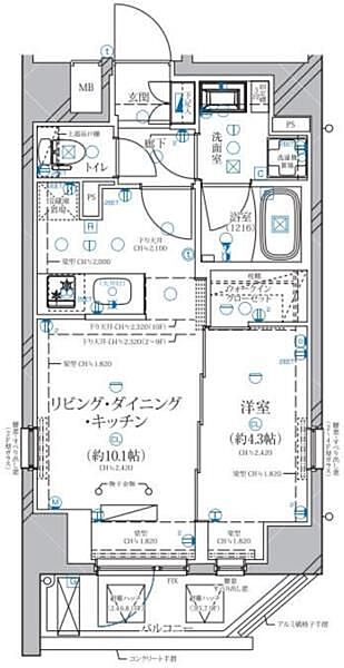 ディアレイシャス赤羽 303｜東京都北区赤羽1丁目(賃貸マンション1LDK・3階・36.80㎡)の写真 その2