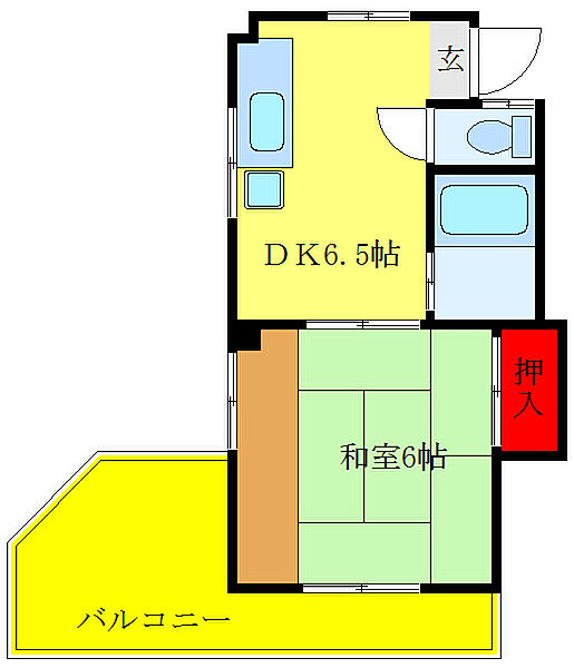 東京都北区志茂5丁目(賃貸マンション1DK・1階・26.40㎡)の写真 その2