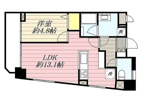 ミリアレジデンス上池袋II 401｜東京都豊島区上池袋3丁目(賃貸マンション1LDK・4階・44.02㎡)の写真 その2