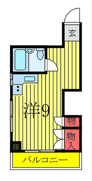 カンノビル 203｜東京都豊島区西池袋3丁目(賃貸マンション1R・2階・21.06㎡)の写真 その2