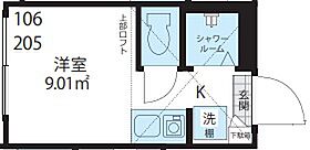 ｃｈｉａｒｏ千川 205 ｜ 東京都板橋区大谷口1丁目（賃貸アパート1R・2階・13.14㎡） その2