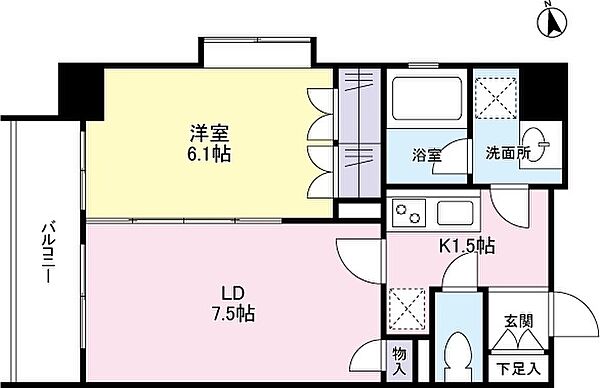 リバーレ池袋 305｜東京都豊島区池袋2丁目(賃貸マンション1LDK・3階・37.91㎡)の写真 その2