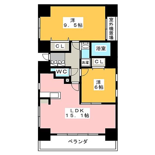 ＶｉＶｉＥＮＤＡ　栄 ｜愛知県名古屋市中区栄５丁目(賃貸マンション2LDK・2階・68.28㎡)の写真 その2