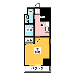 間取図画像 1K
