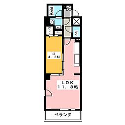 ポルタニグラ千種 1LDKの間取図画像