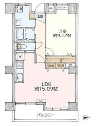 朝霞アーバンコンフォート 1LDKの間取図画像