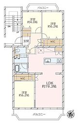 間取図画像 3LDK