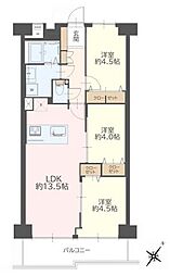 グリーンパーク志木 3LDKの間取図画像