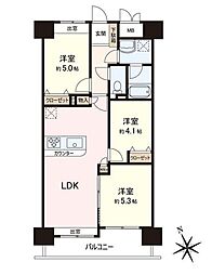 コープ野村志木 3LDKの間取図画像