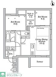 間取図画像 2LDK