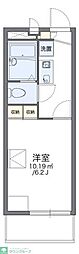 レオパレスアズール 1Kの間取図画像