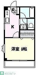 パークサイド3 1Kの間取図画像