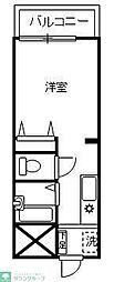 ウインピア・21 1Kの間取図画像