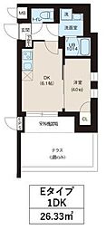 REONE宮崎台 1DKの間取図画像